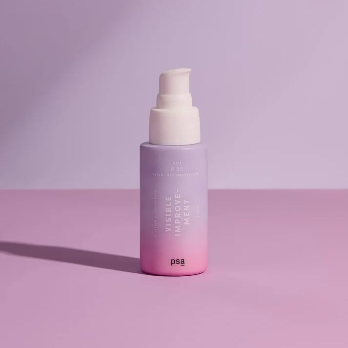 PSA - VISIBLE IMPROVEMENT Peptides & Niacinamide Serum | Beta Glucan & Panthenol, Algae Extract | Suitable for All Skin Types (1 Oz | 30 Ml)