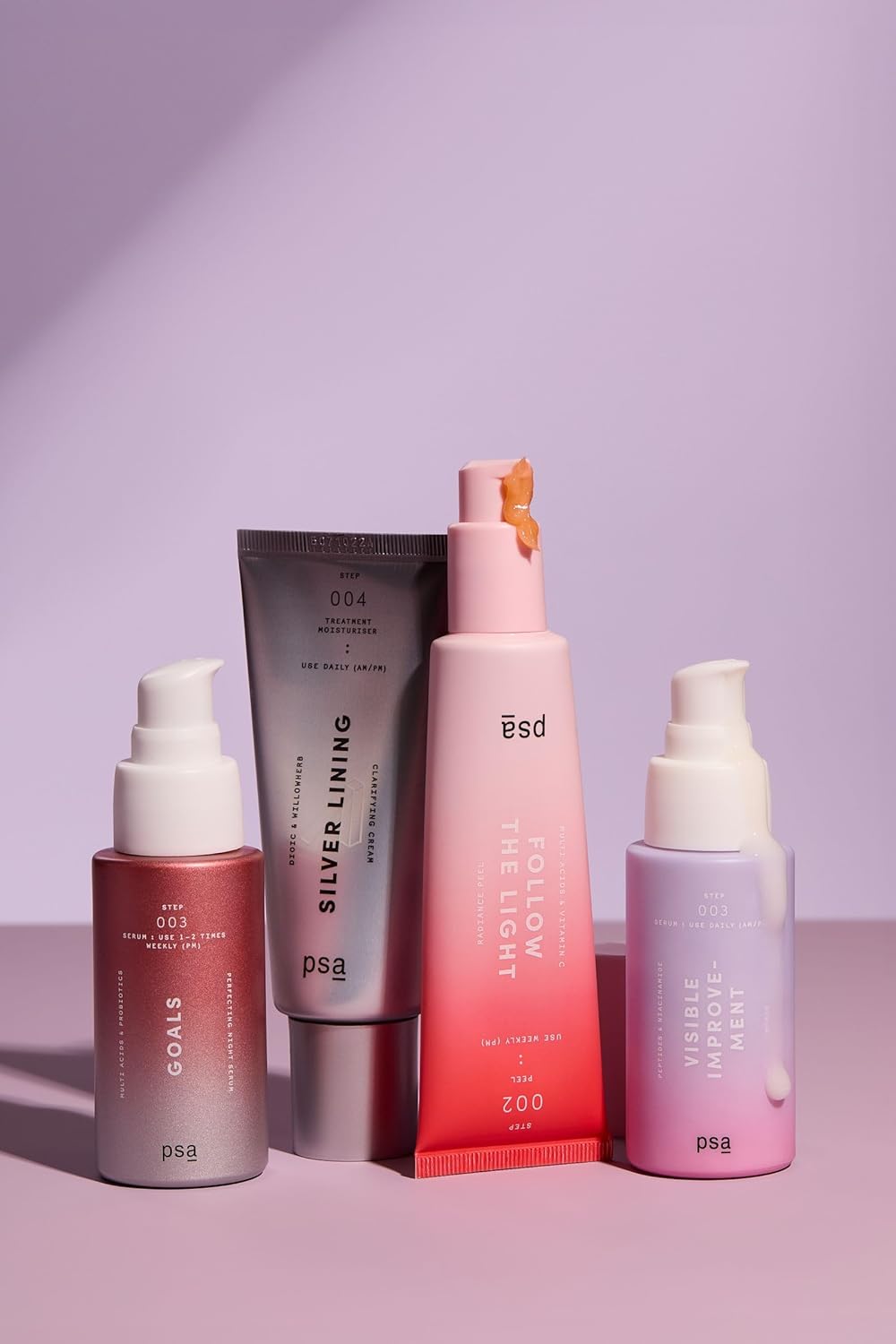 PSA - VISIBLE IMPROVEMENT Peptides & Niacinamide Serum | Beta Glucan & Panthenol, Algae Extract | Suitable for All Skin Types (1 Oz | 30 Ml)